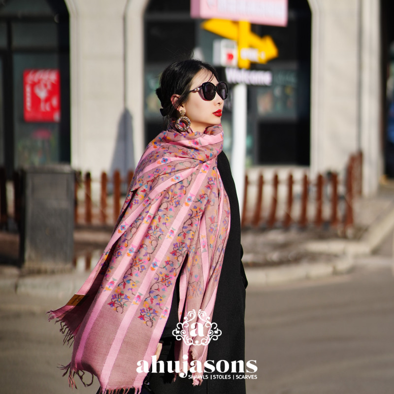 克什米尔pashmina披肩围巾卡尼 100*200 H1724