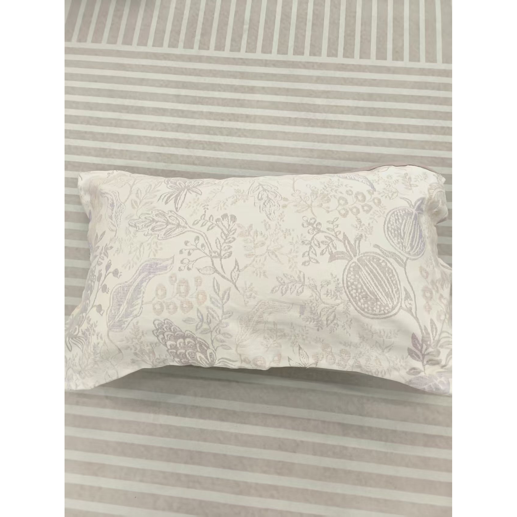 【枕套紫藤枕套】 棉枕套纽扣装柔软透气吸汗防滑不脱落一对装