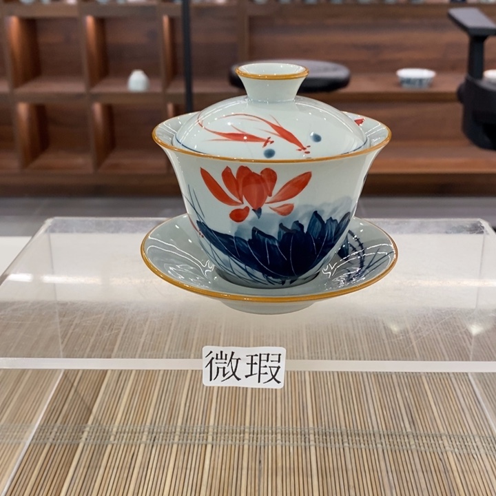 釉下老陶泥手工绘制