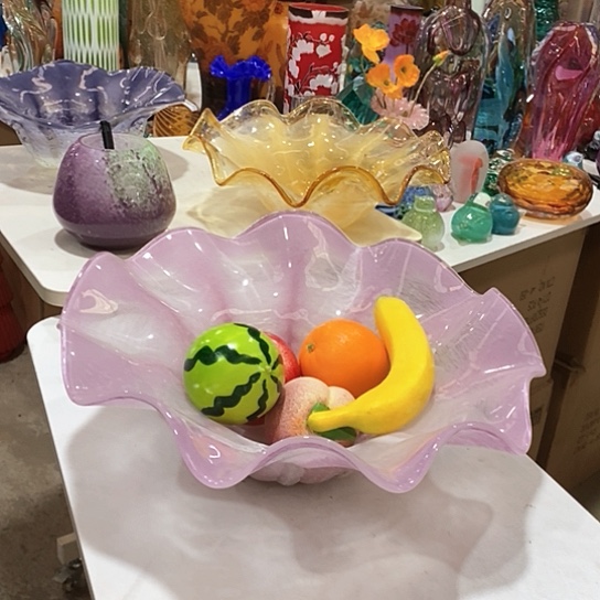 无铅玻璃花瓶高17厘米口径25厘米