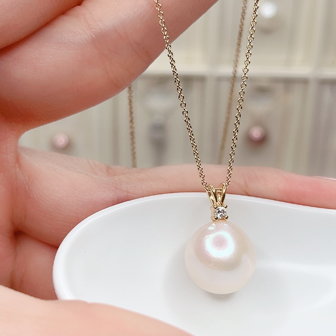 淡水珍珠吊坠(赠链)合金