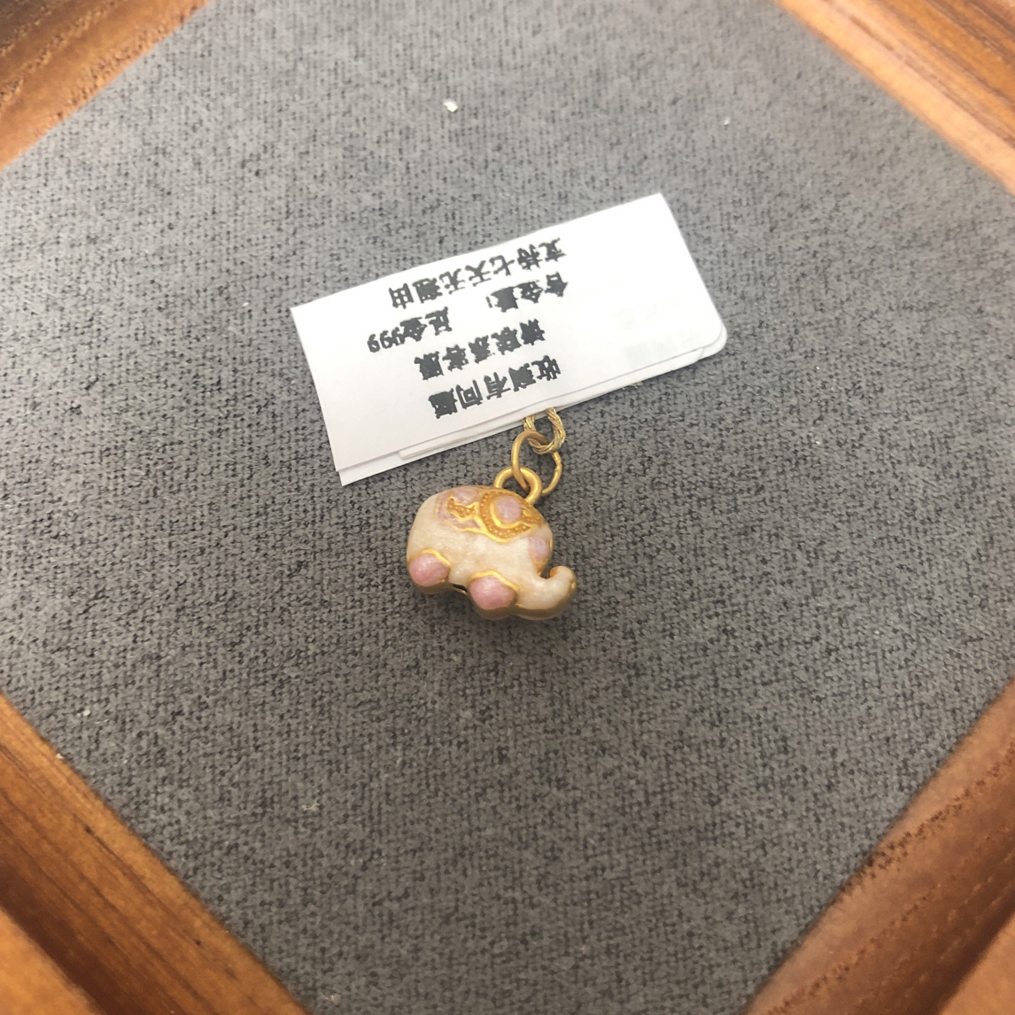 F13031足金999彩敦墩象大象吉象【主图有克重】