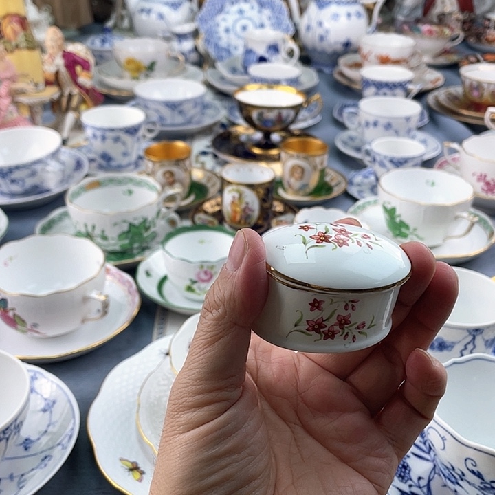 海外瓷器中古欧瓷小房子