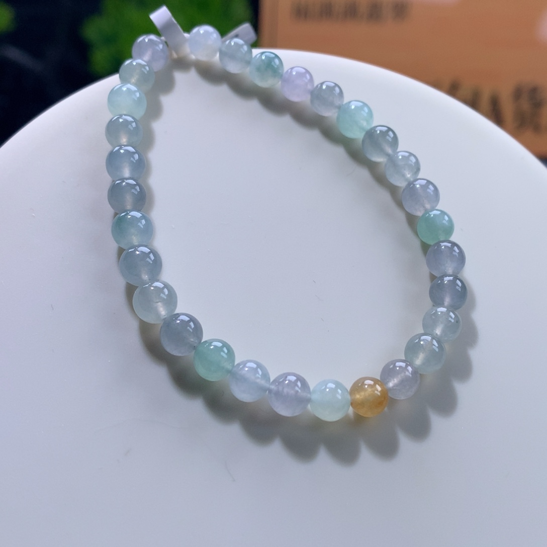 翡翠未镶嵌手链卡5.8