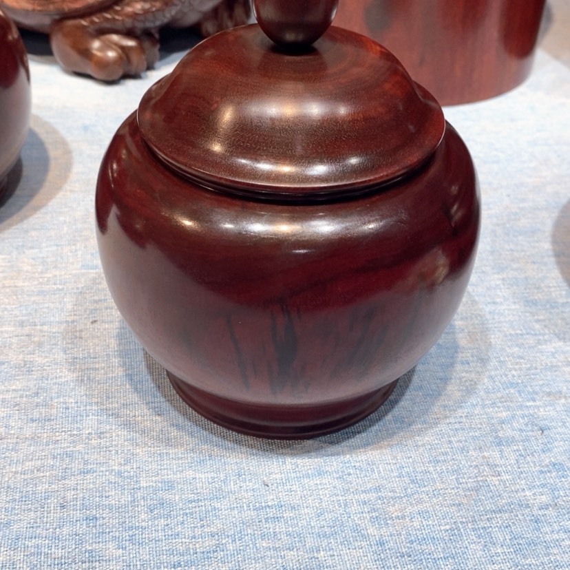 【闪购商品】檀香紫檀（小叶紫檀）D***d茶叶罐