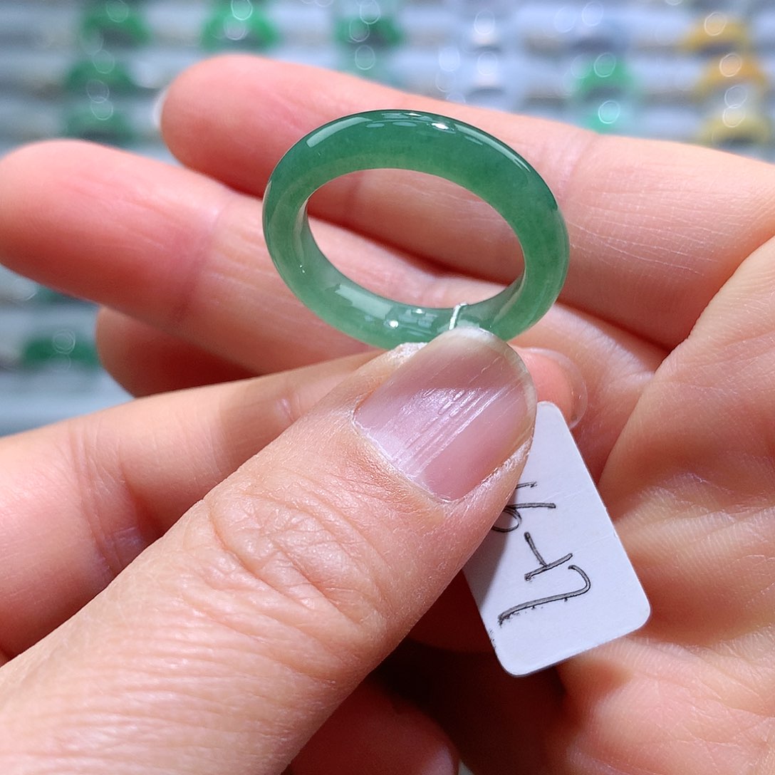 翡翠戒指未镶嵌16-17号