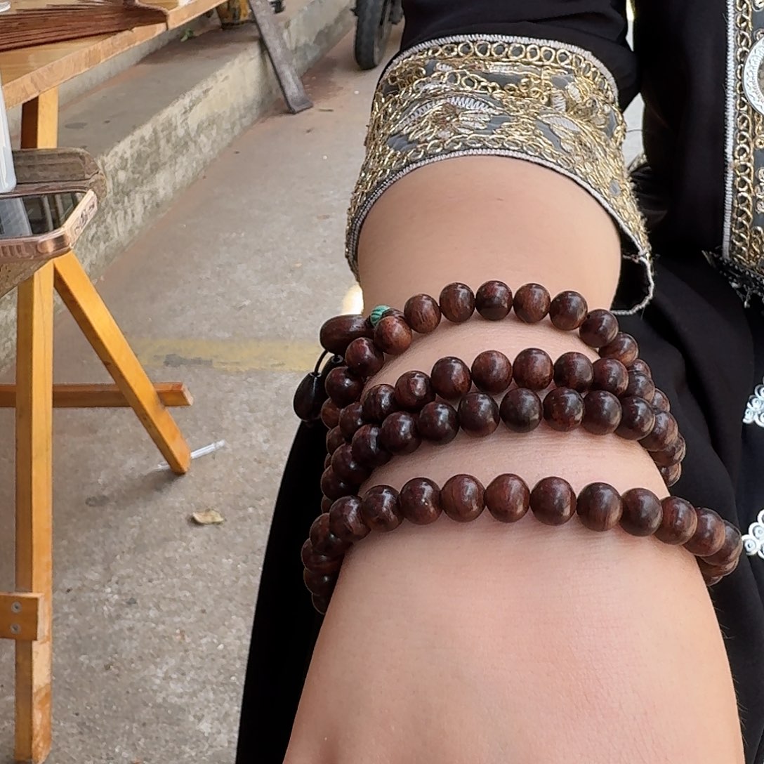 黄花梨/降香黄檀手串/手链海南黄花梨8/108藏级