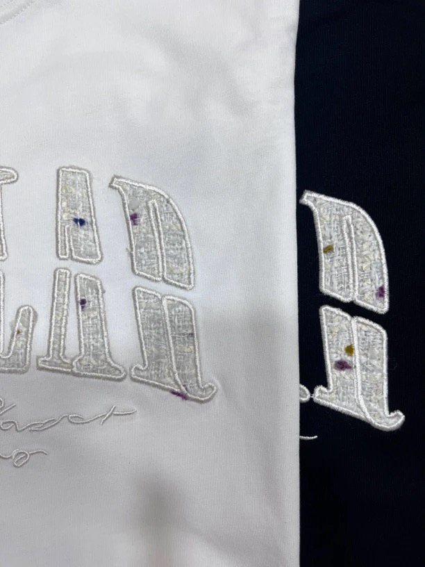 小香风短袖男女同款情侣款T恤