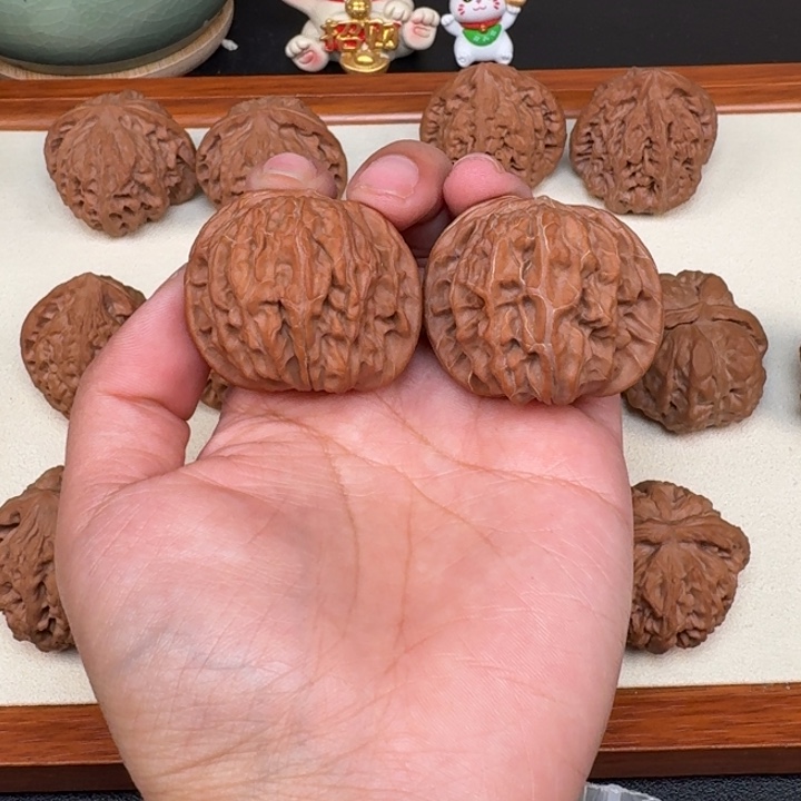 无***零把件文玩核桃全品磨盘42