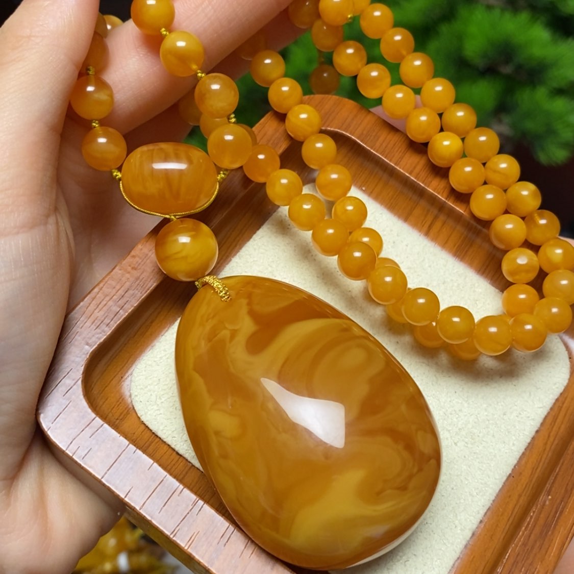 【闪购商品】蜜蜡颈饰未镶嵌项链