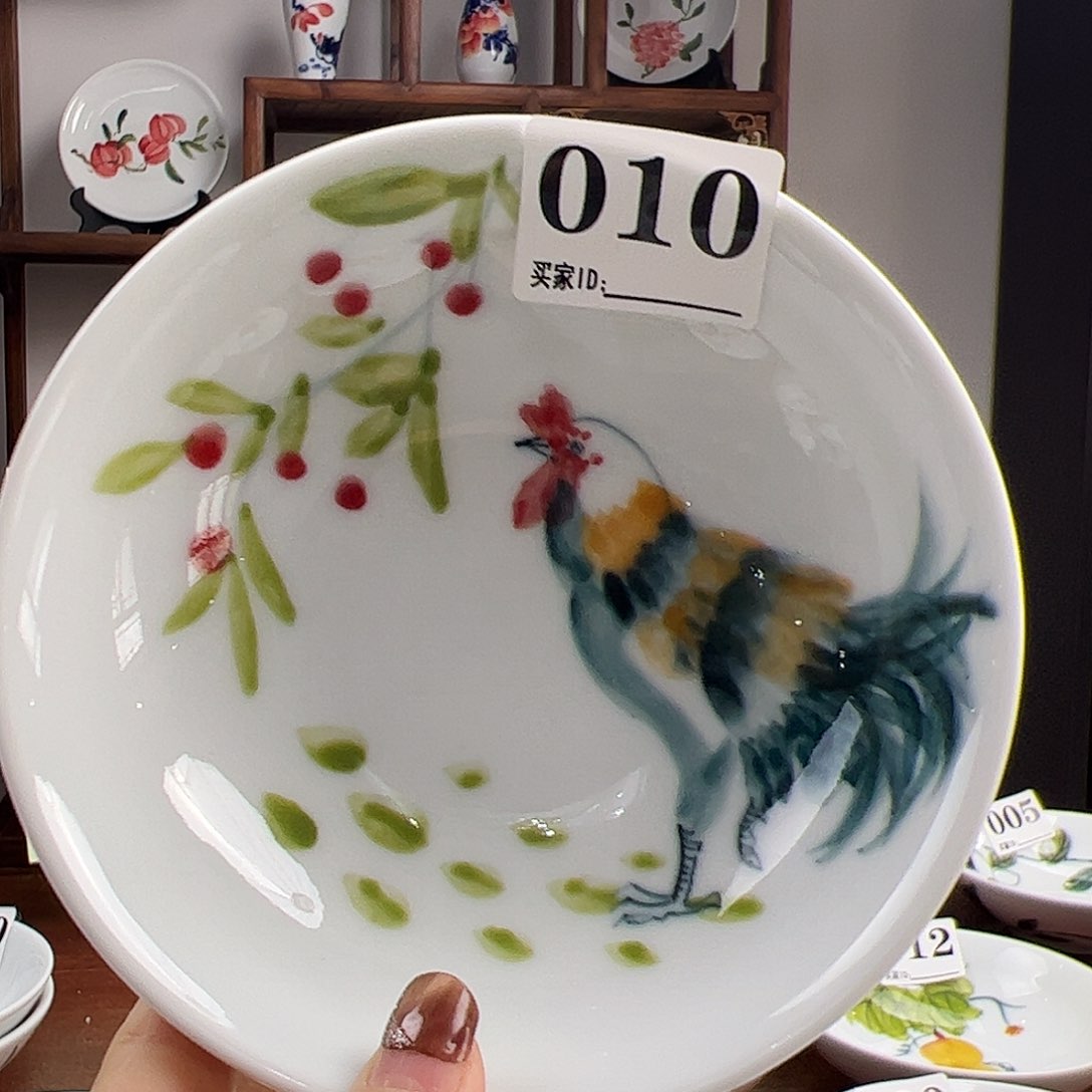 瓷片景德镇陶瓷手工手绘制作