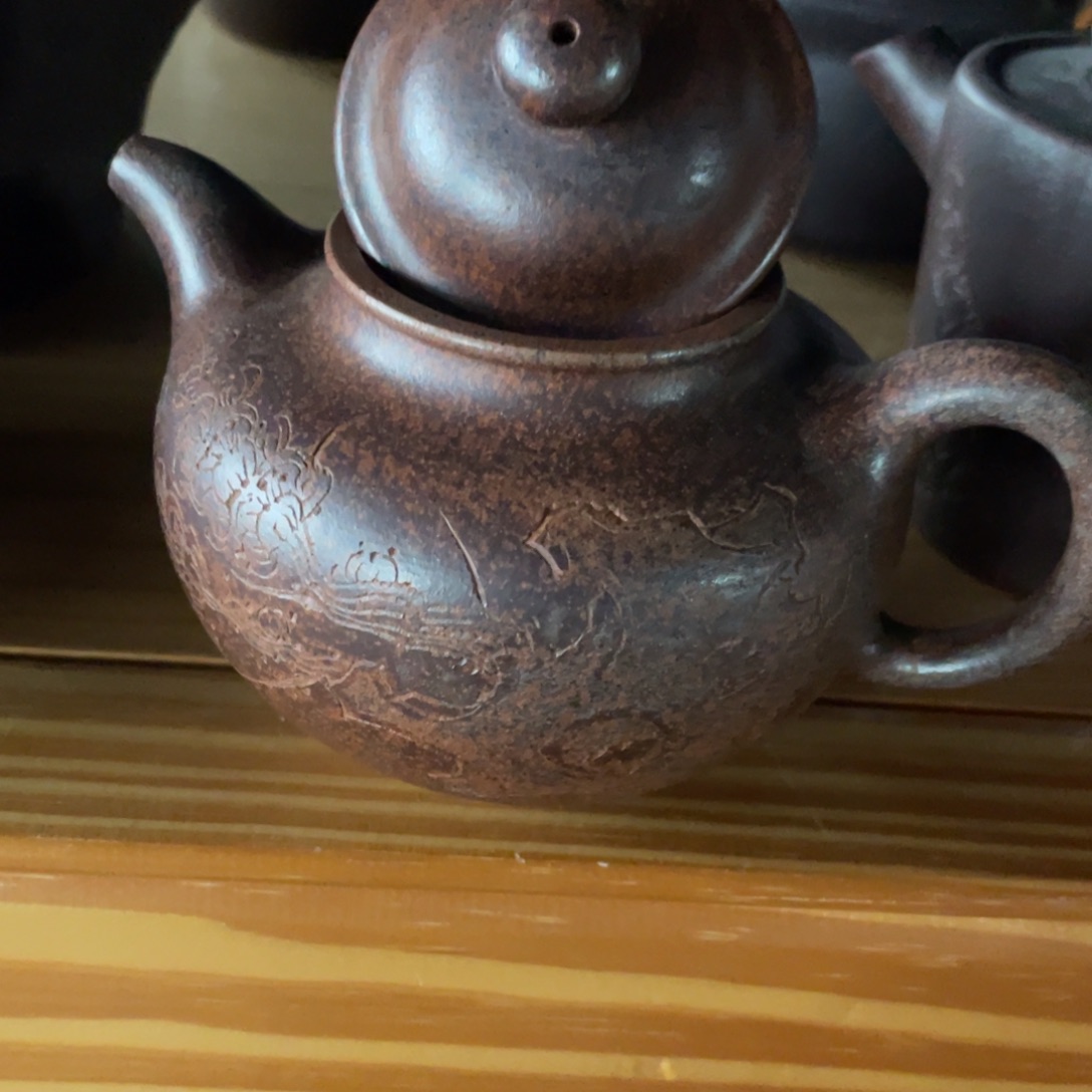 用***6底槽青茶壶紫砂艺术作品