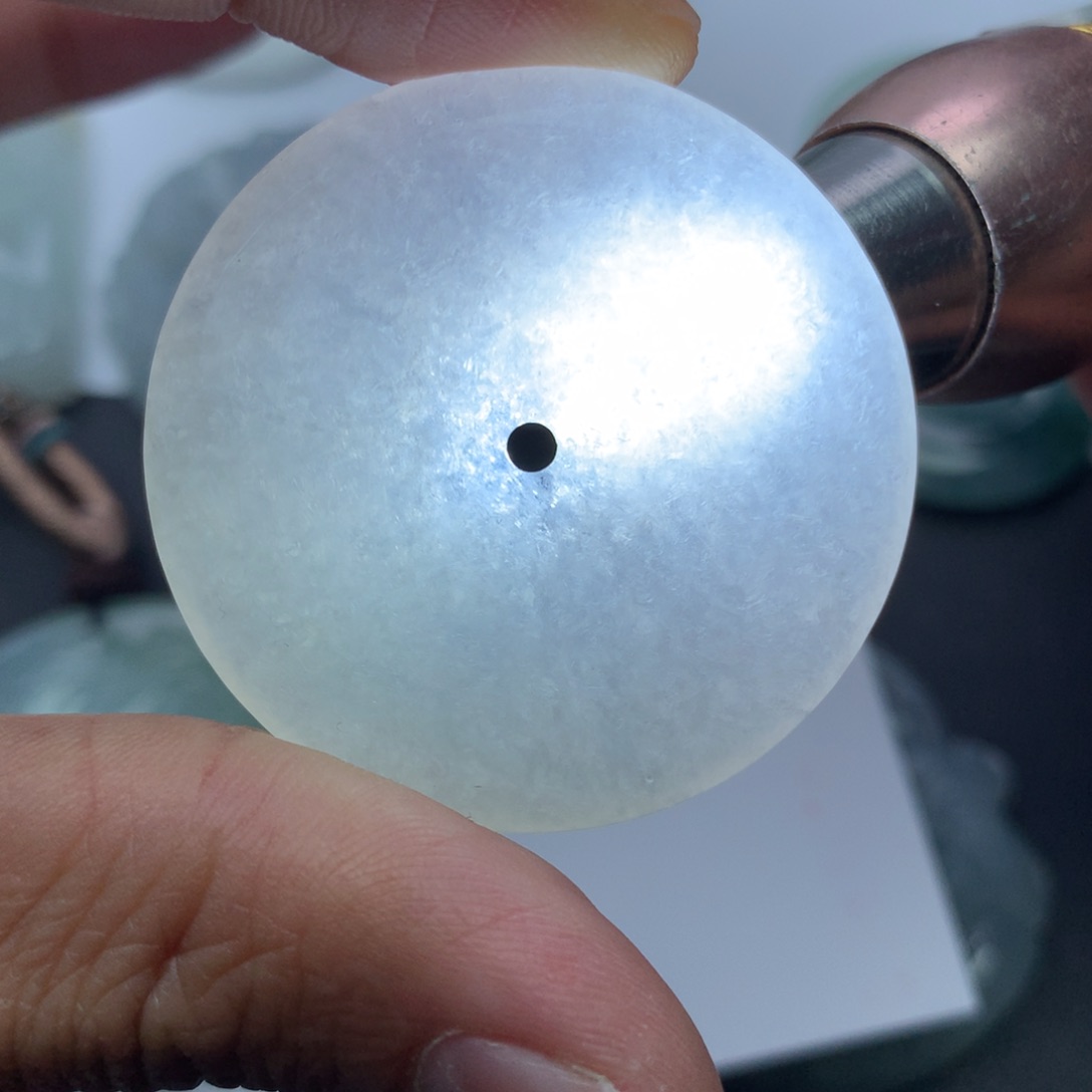 翡翠颈饰未镶嵌缅甸天然A货翡翠