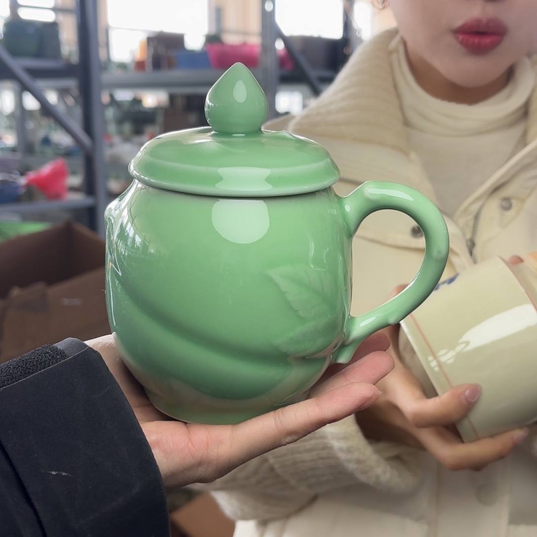 龙泉云间青瓷小米茶器