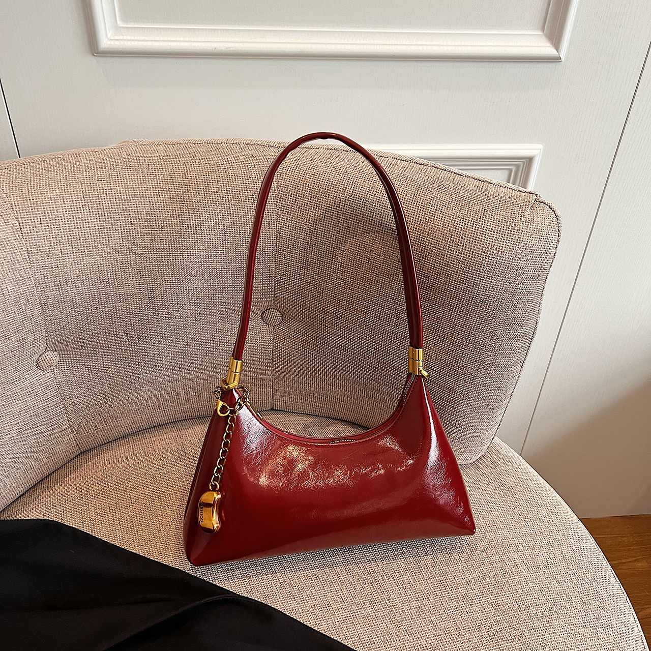 小众古风腋下包女包高级感法棍包时尚手提包单肩斜挎包月牙包