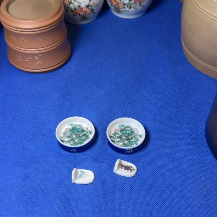 蟋蟀蛐蛐水盂一对