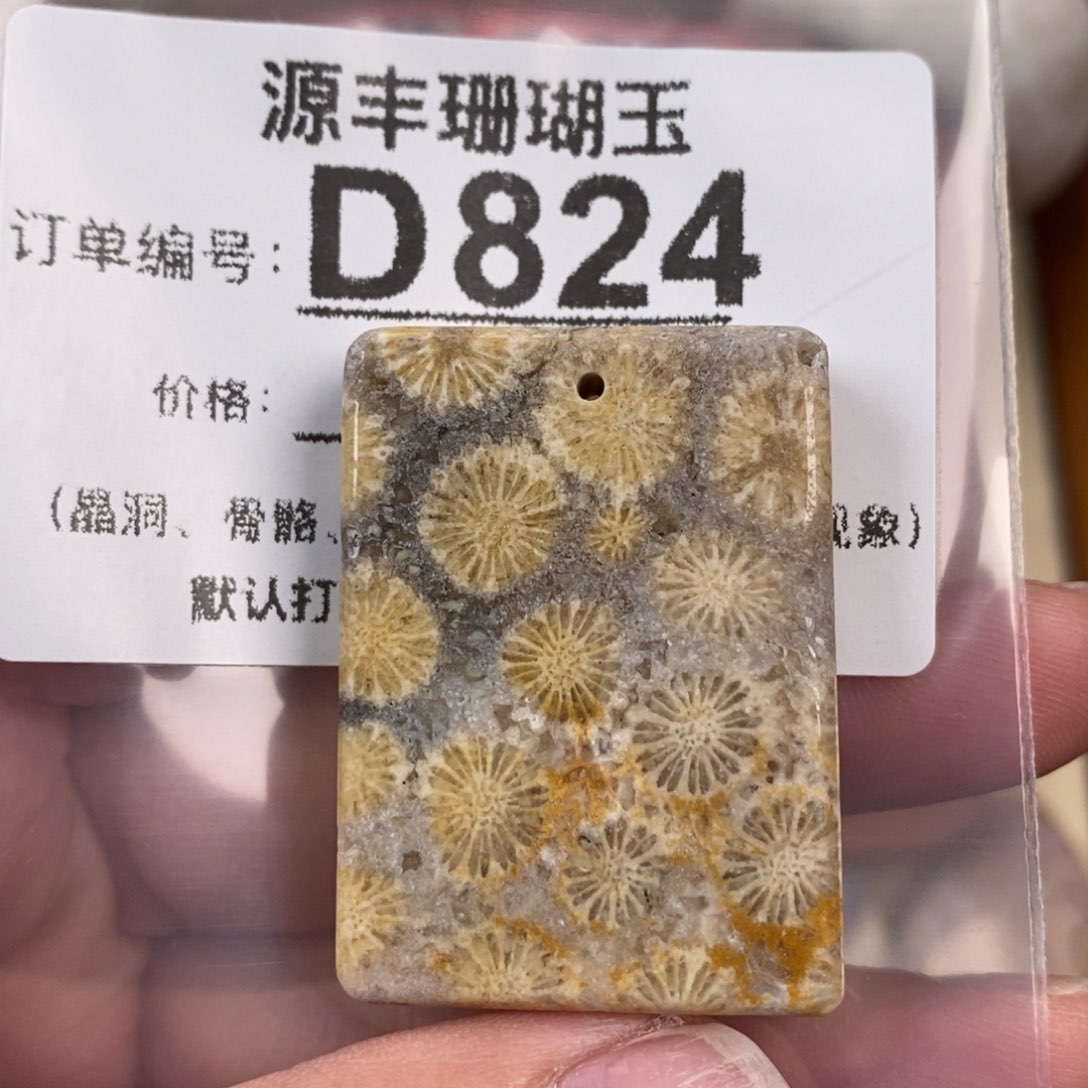 硅化玉颈饰未镶嵌吃****哆