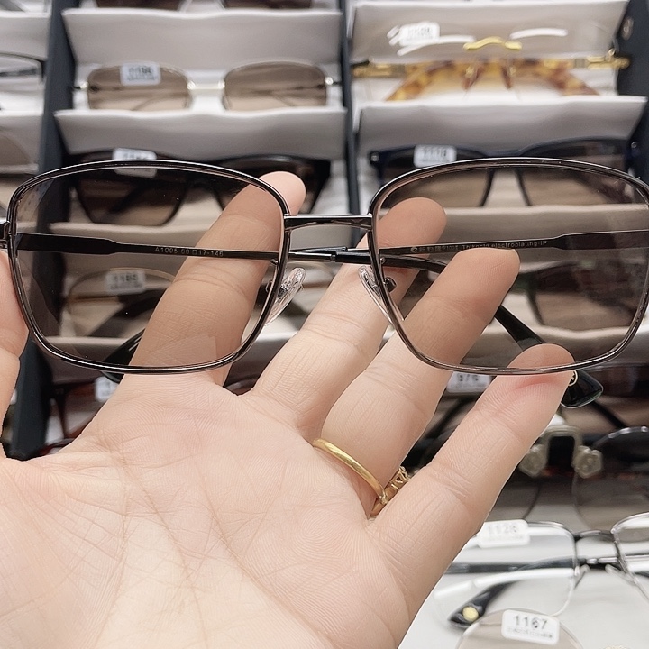 0***号新豹隆全框方圆款天然石头眼镜