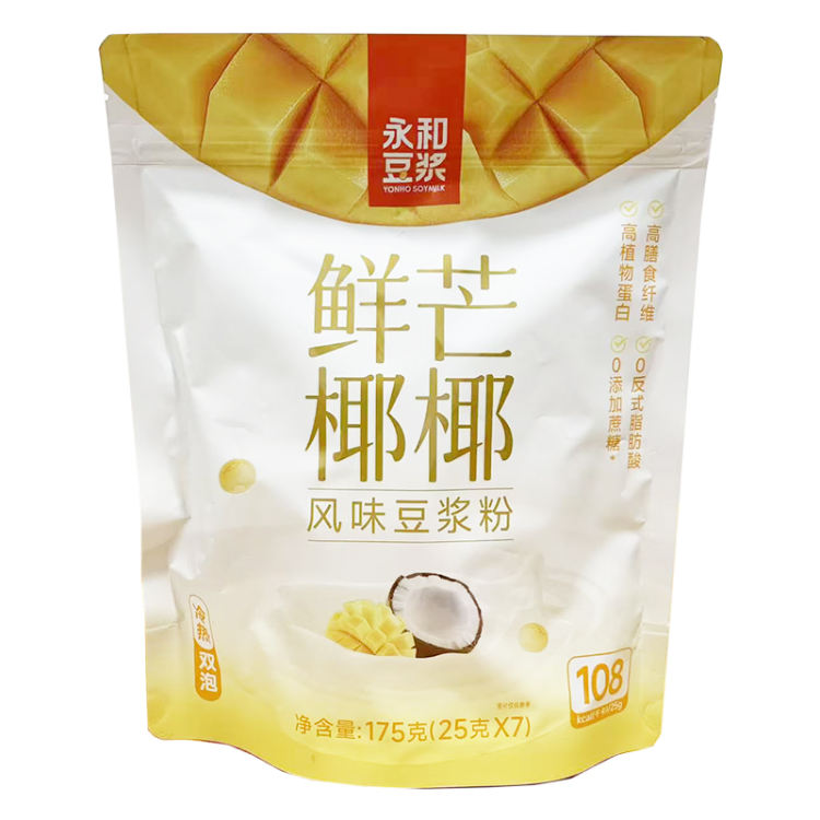 永和 鲜芒椰椰风味豆浆粉175g/袋