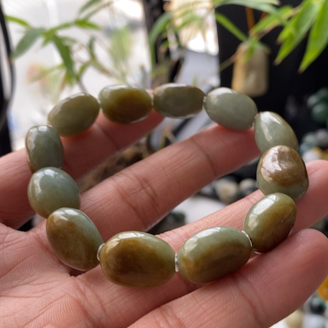 未镶嵌手链翡翠珠子