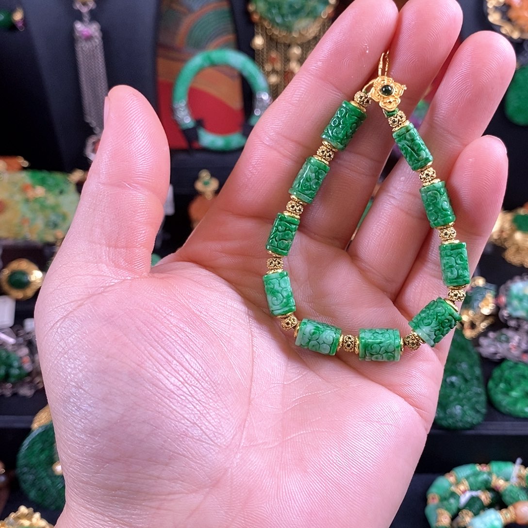 翡翠未镶嵌手链手链