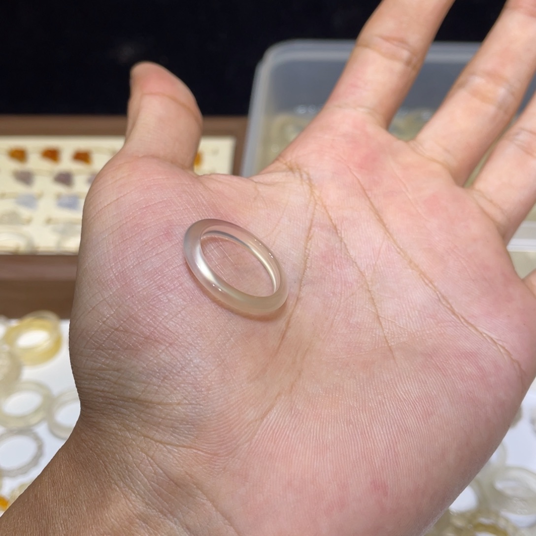 玛瑙/玉髓未镶嵌戒指62号港18