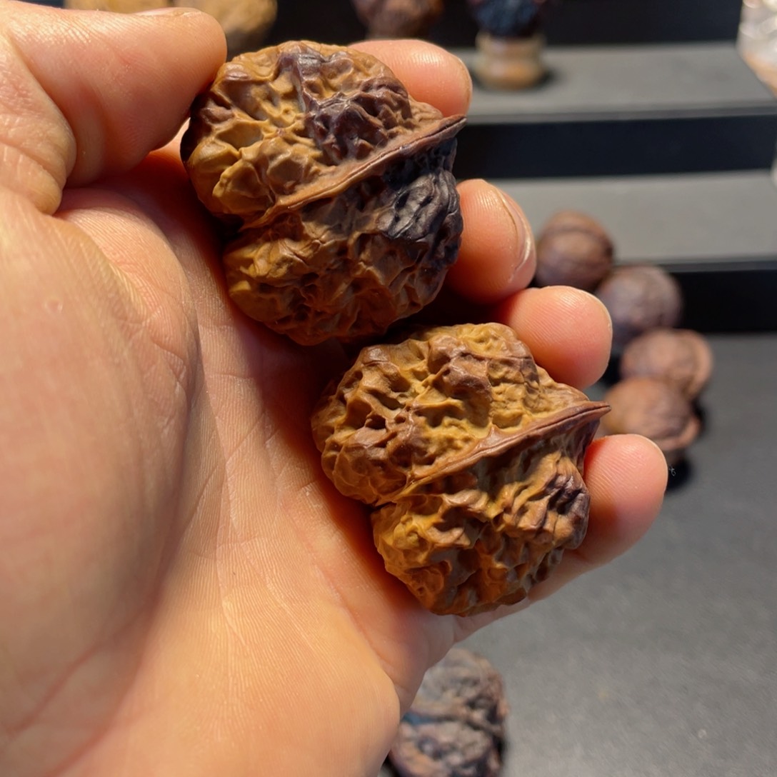 文玩核桃把件B上古蛤蟆头41mm