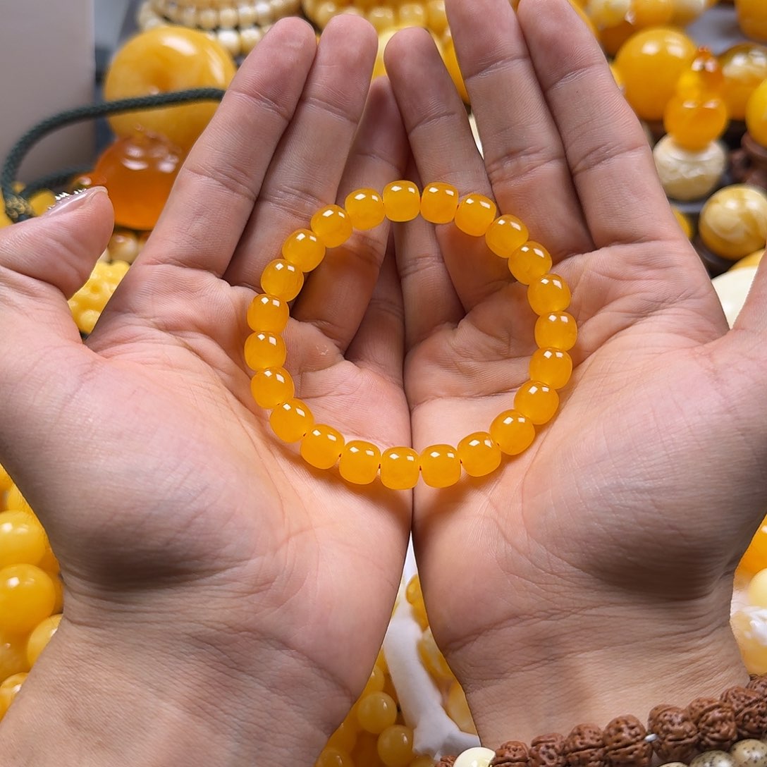 蜜蜡珠宝奇石未镶嵌同料老型10mm