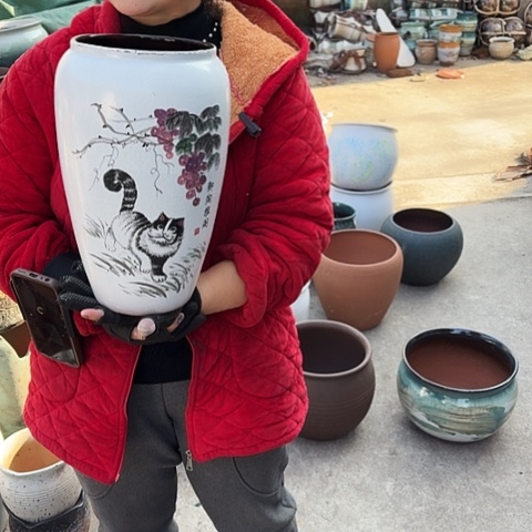 口17高33 瑕疵盆瑕