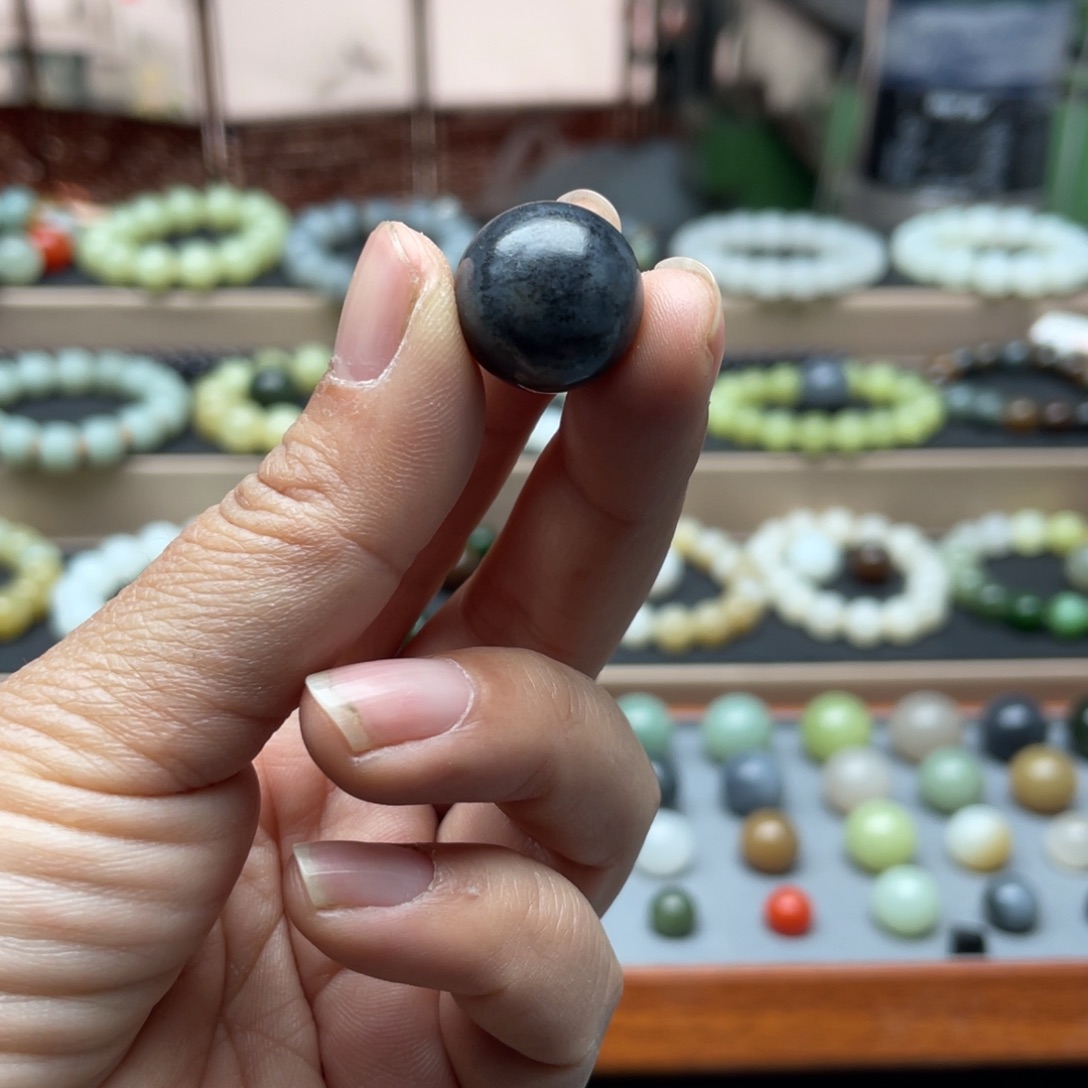 和田玉单珠16未镶嵌