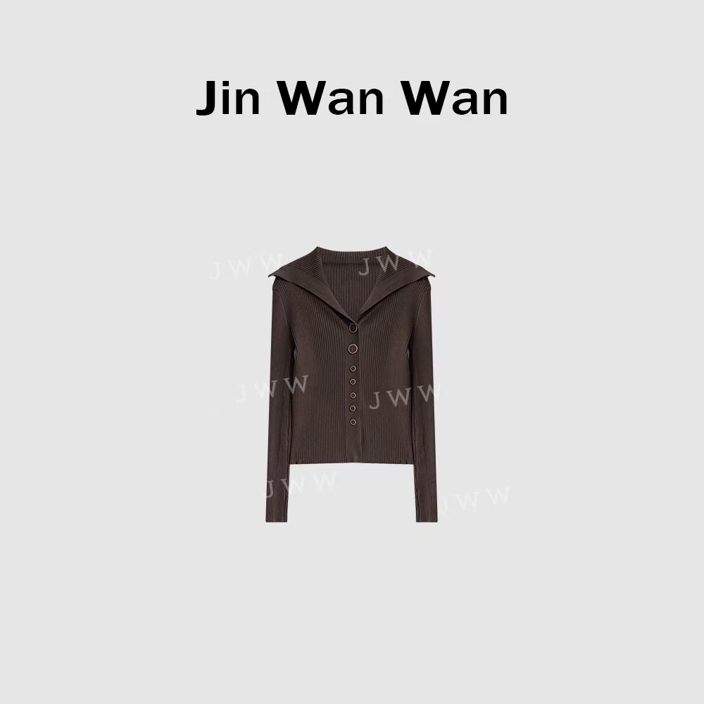 【觅鹿】小众设计感单排扣翻领上衣