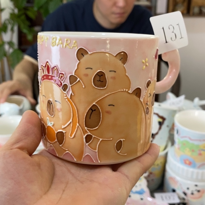 瓷片景德镇釉下彩手绘