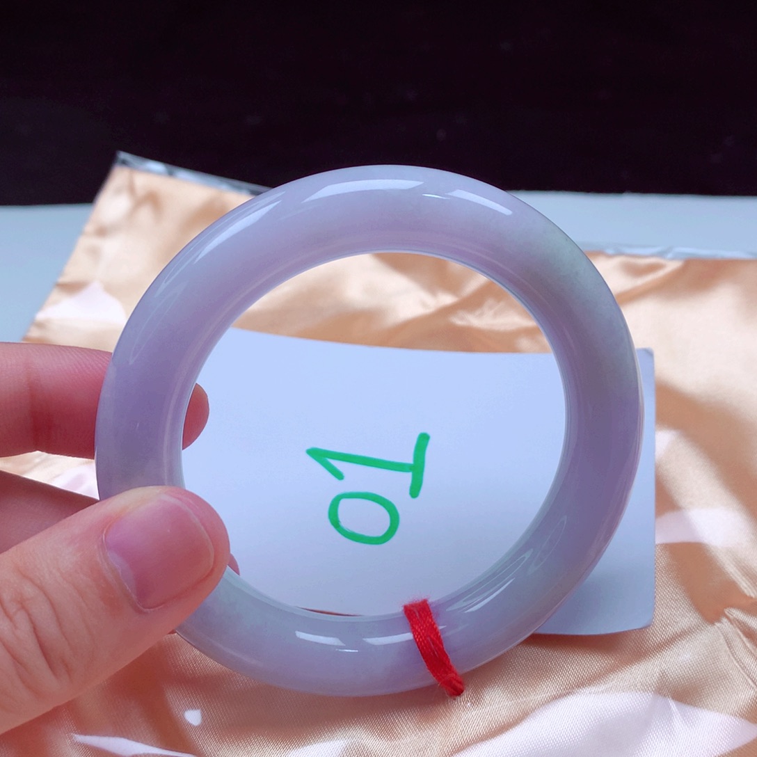 未镶嵌手镯翡翠天然A货翡翠手镯55圆条