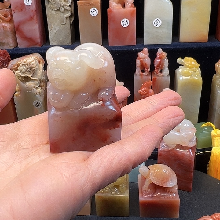 寿山石印石寿山石手工雕刻