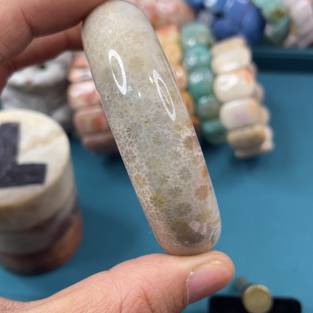 未镶嵌手镯硅化玉