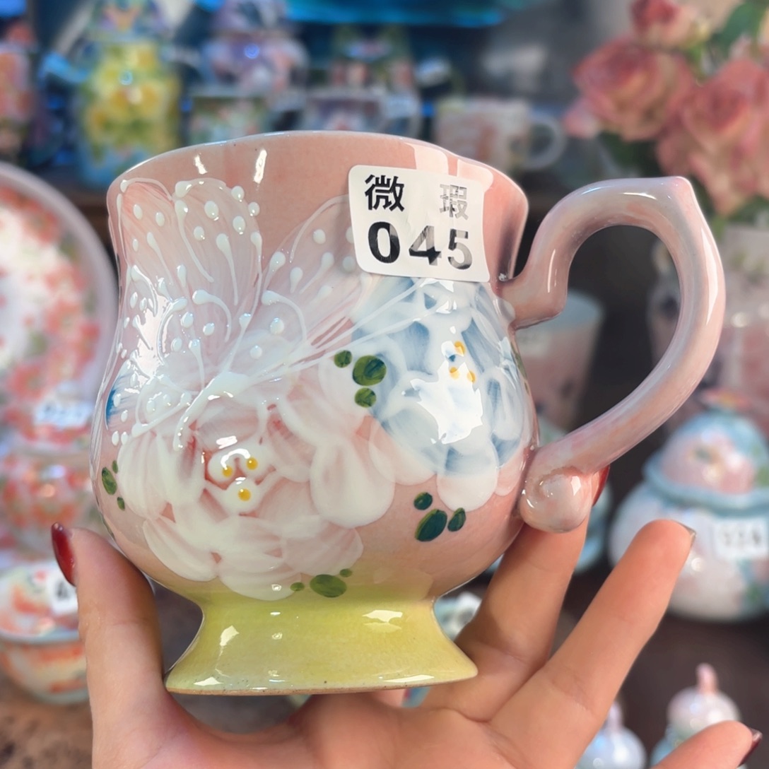 福***满景德镇手绘高温釉下彩陶瓷茶具