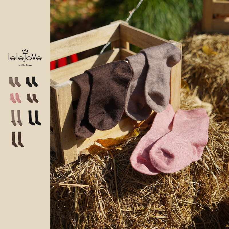 LELEJOVE北欧风男女童新品袜子儿童短袜含羊毛袜保暖袜子4AT93749