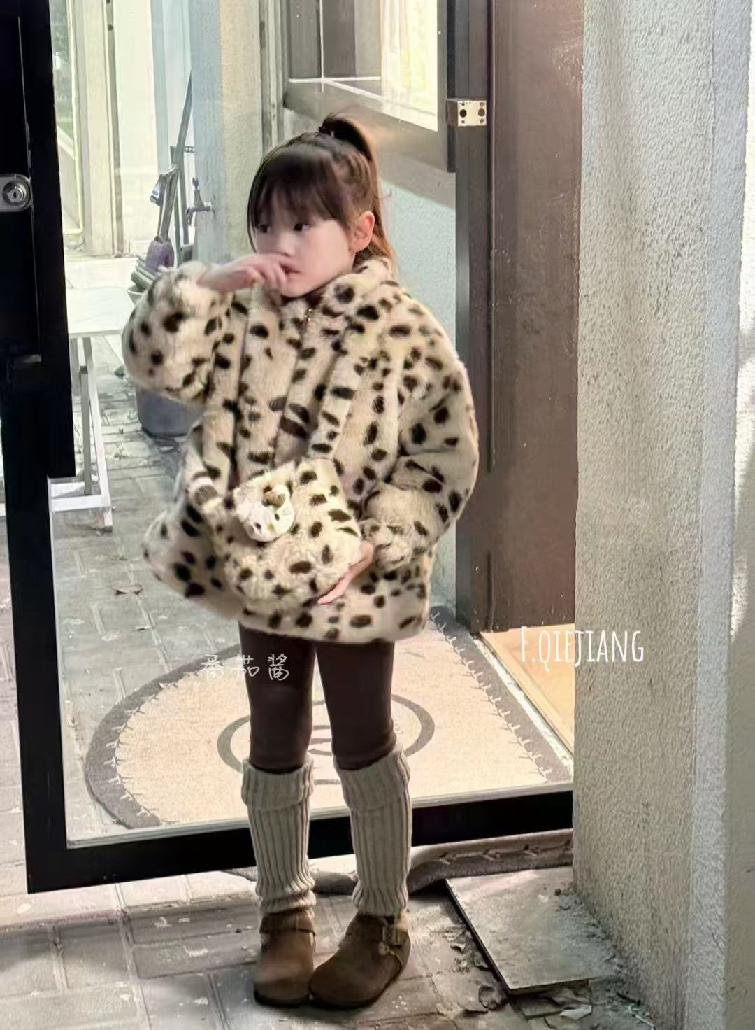 水貂绒斑纹加厚 两件套