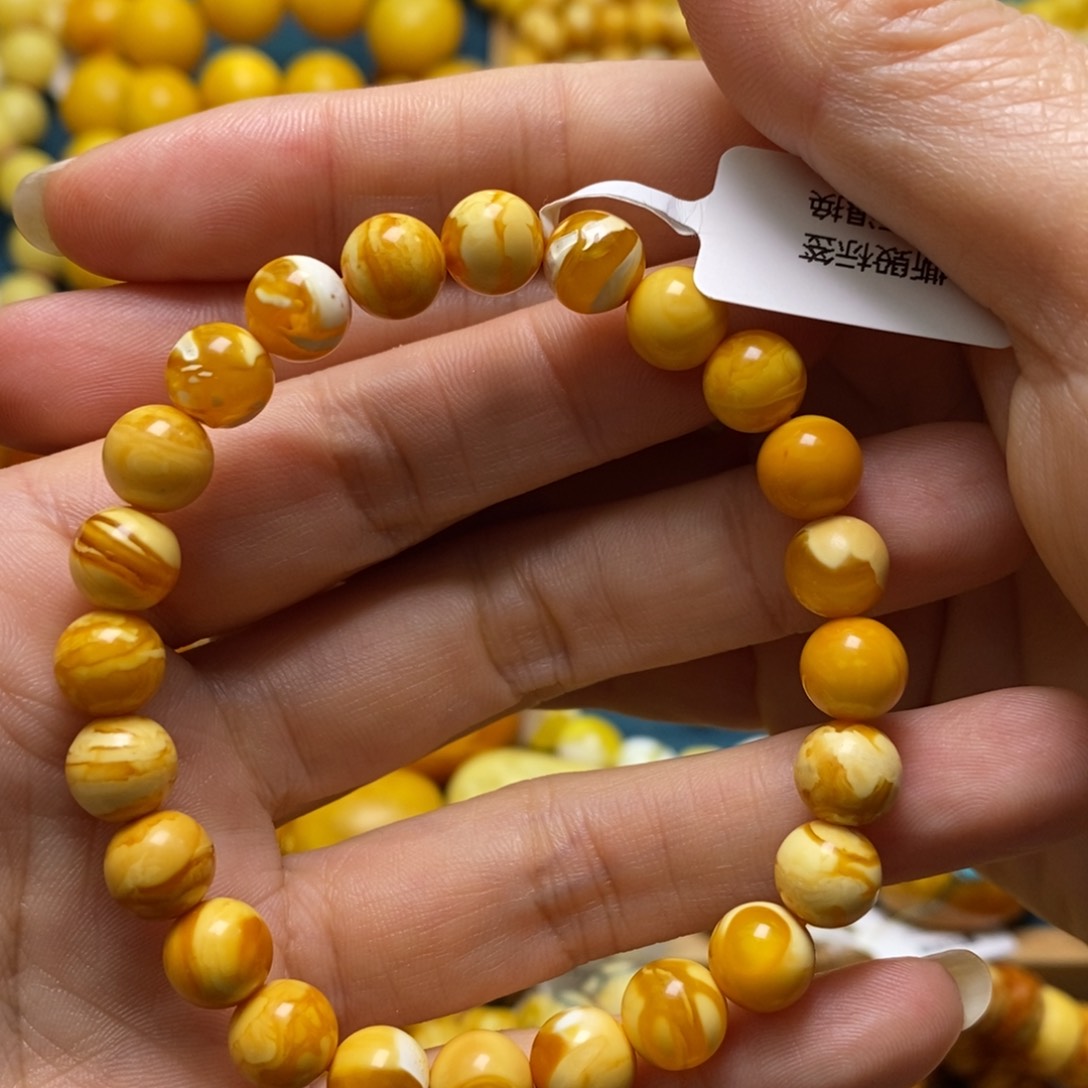 琥珀手链未镶嵌8.2加