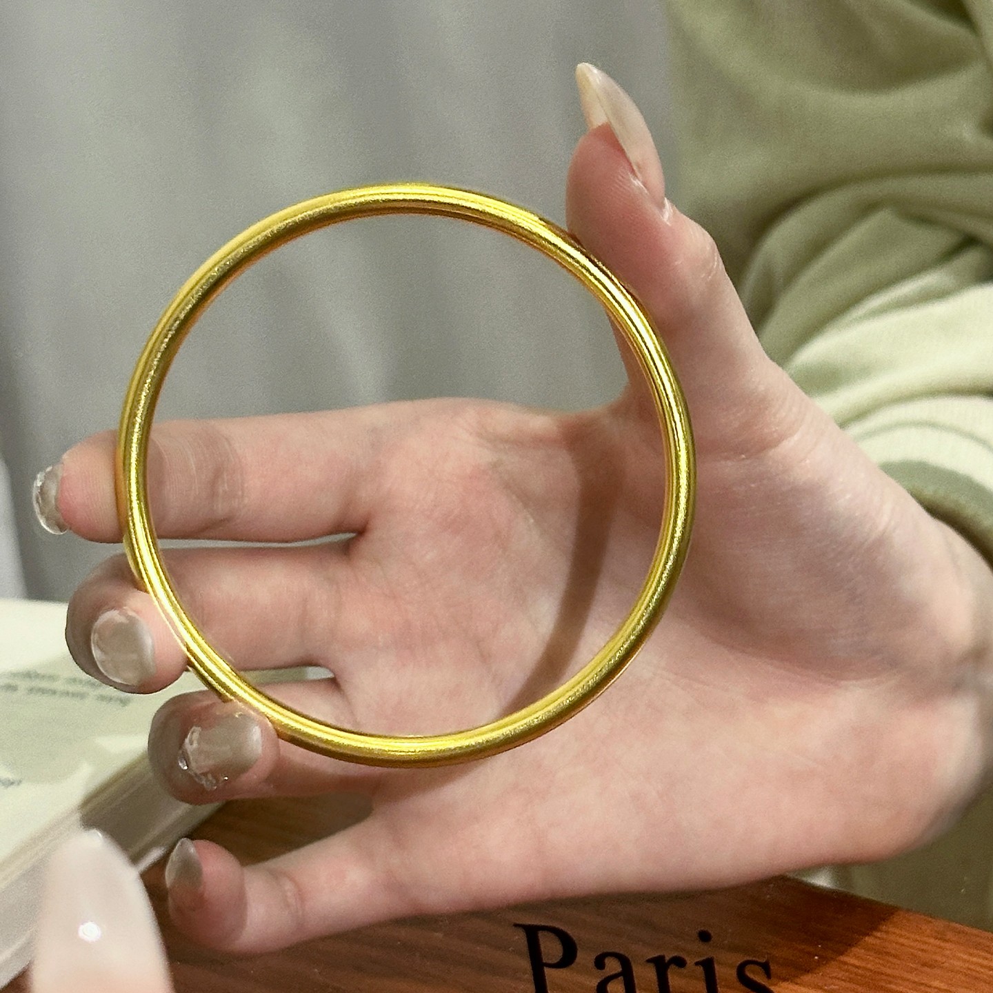 足银手镯 古法素圈4MM宽经典手镯手环新款实心卡4爆款高级感女款