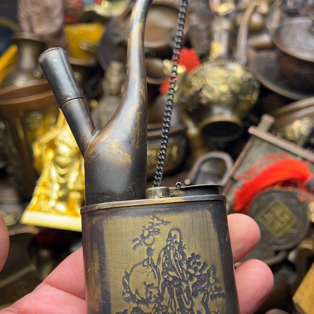 茶壶香炉铜器摆件