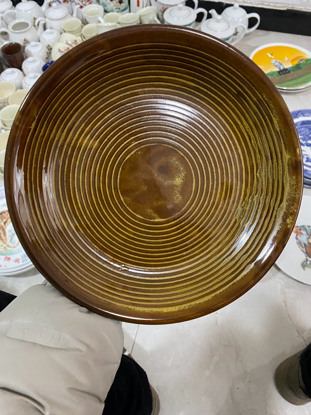 陶瓷品磁州窑大盘，库存微瑕疵，备注:微瑕疵陶瓷磁州窑瓷器