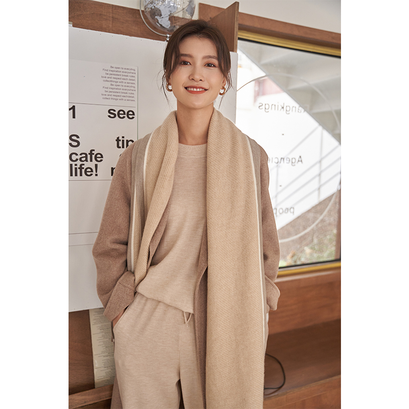 慕江南-围巾-秋风微斜