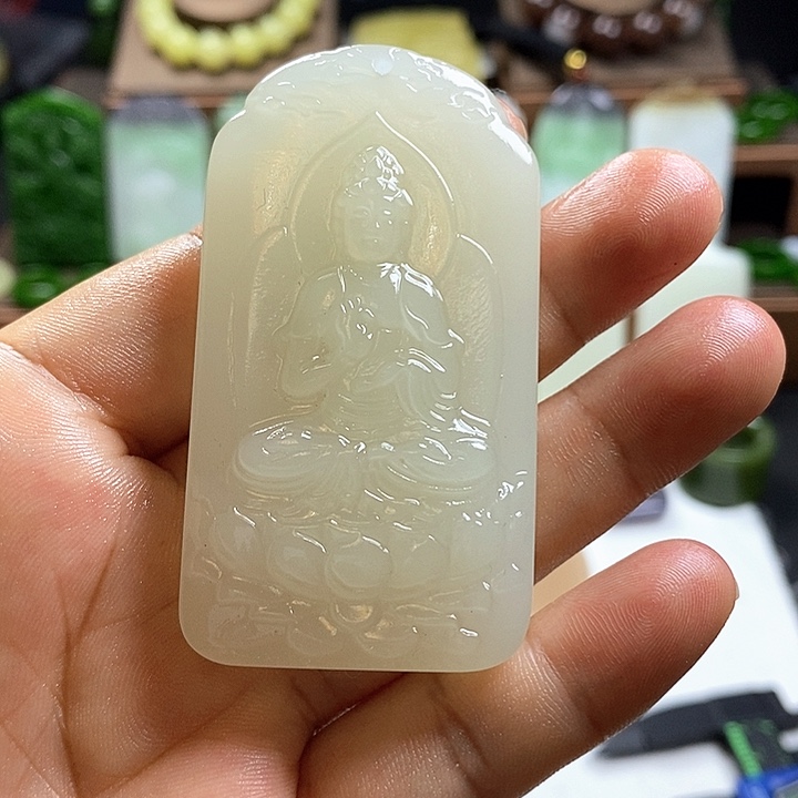 和田玉未镶嵌挂件