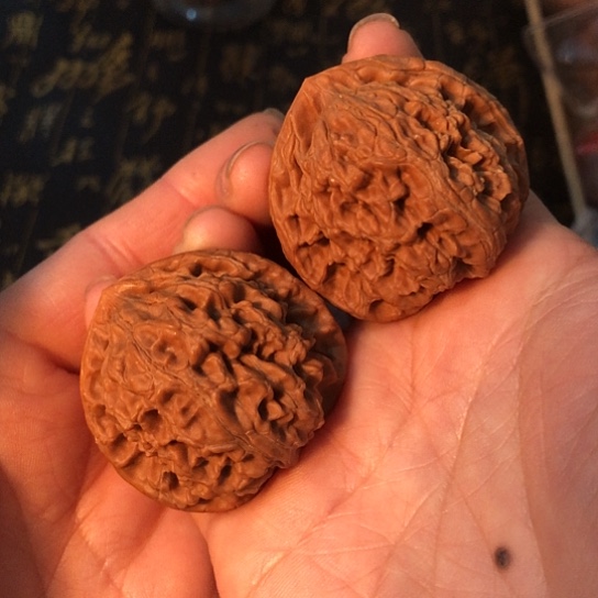 文玩核桃把件水龙纹42mm