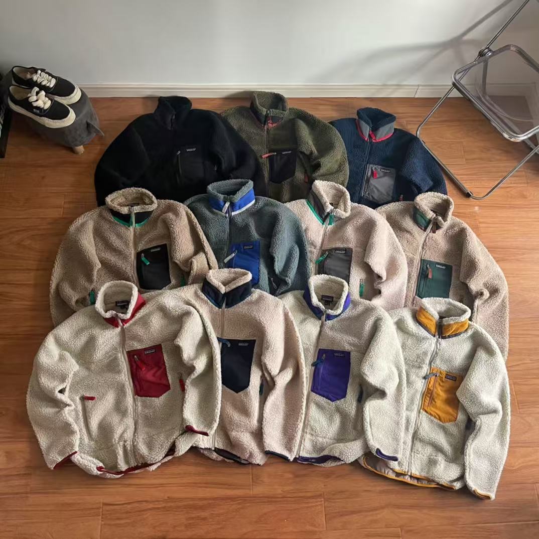 Patagonia巴塔哥尼亚Classic Retro-X限定配色羊羔绒立领拉链外套