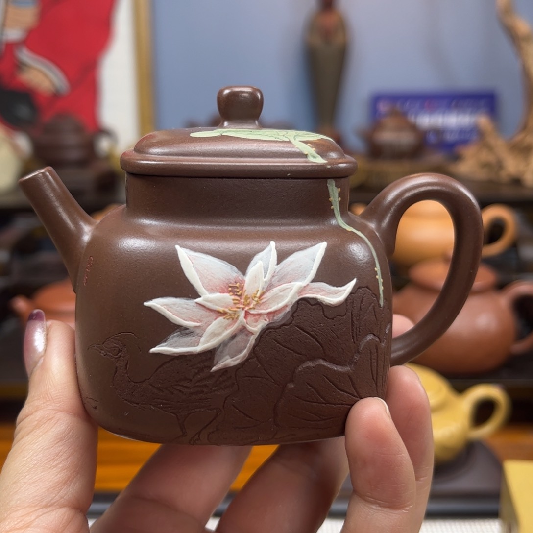 紫砂茶壶晨紫砂茶具半手工制作