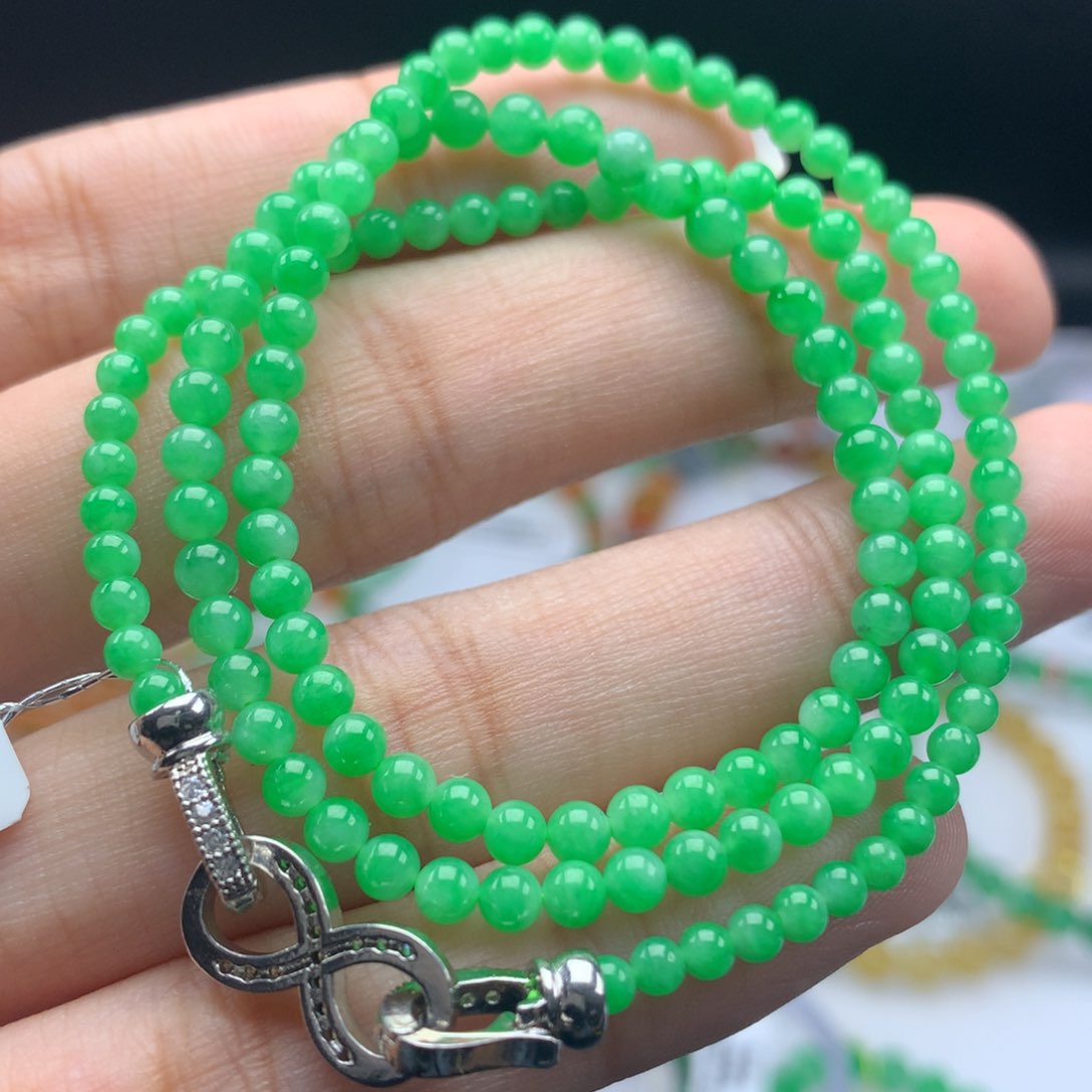 翡翠手链未镶嵌卡