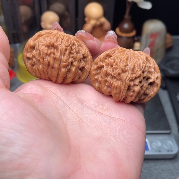 把件文玩核桃四座楼44全品