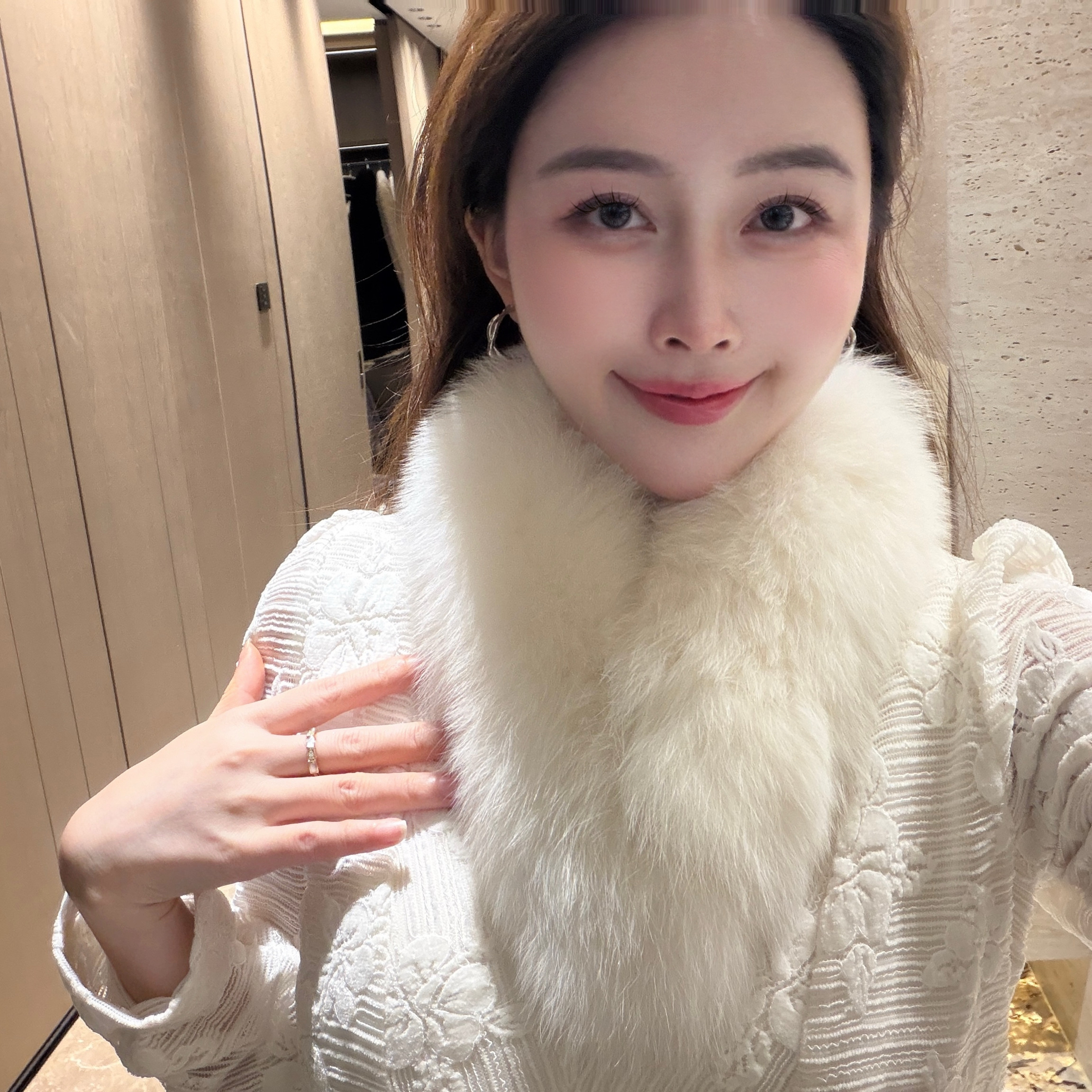 【什么都能搭毛领】小允姐姐2025新款时尚高级狐狸毛领【1124】